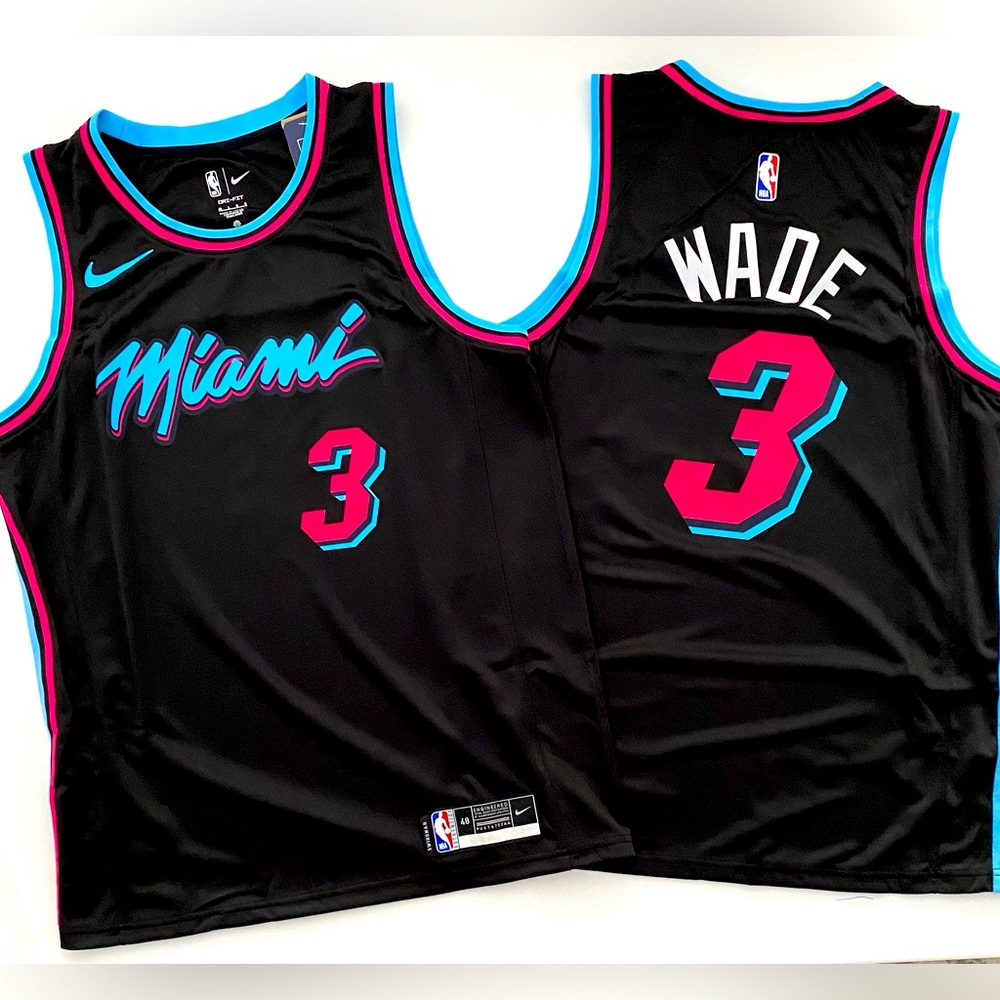 Dwayne Wade Miami Heat Vice City Edition Jersey size S to XL